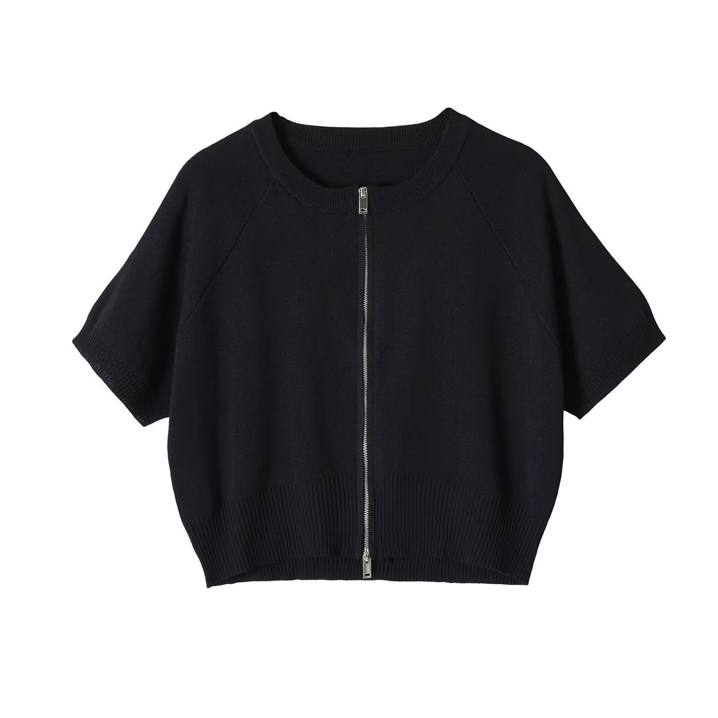 Casual Crew-Neck Knit Top