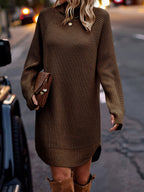 Cutout High-Neck Knit Dress — product image 21