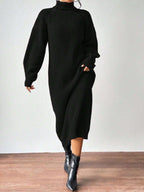 High-Neck Knit Maxi Dress — product image 15