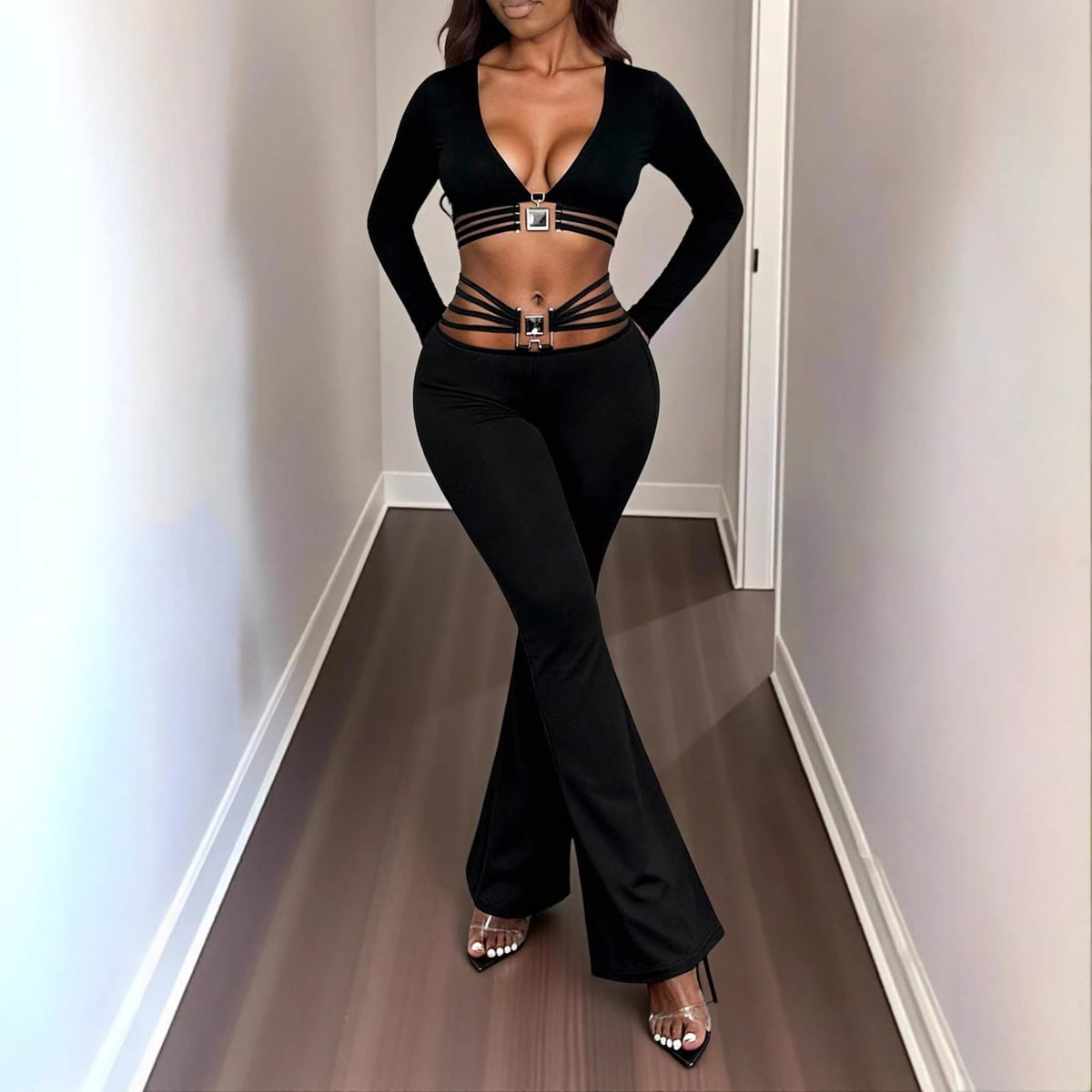 Tailored Cutout Trousers