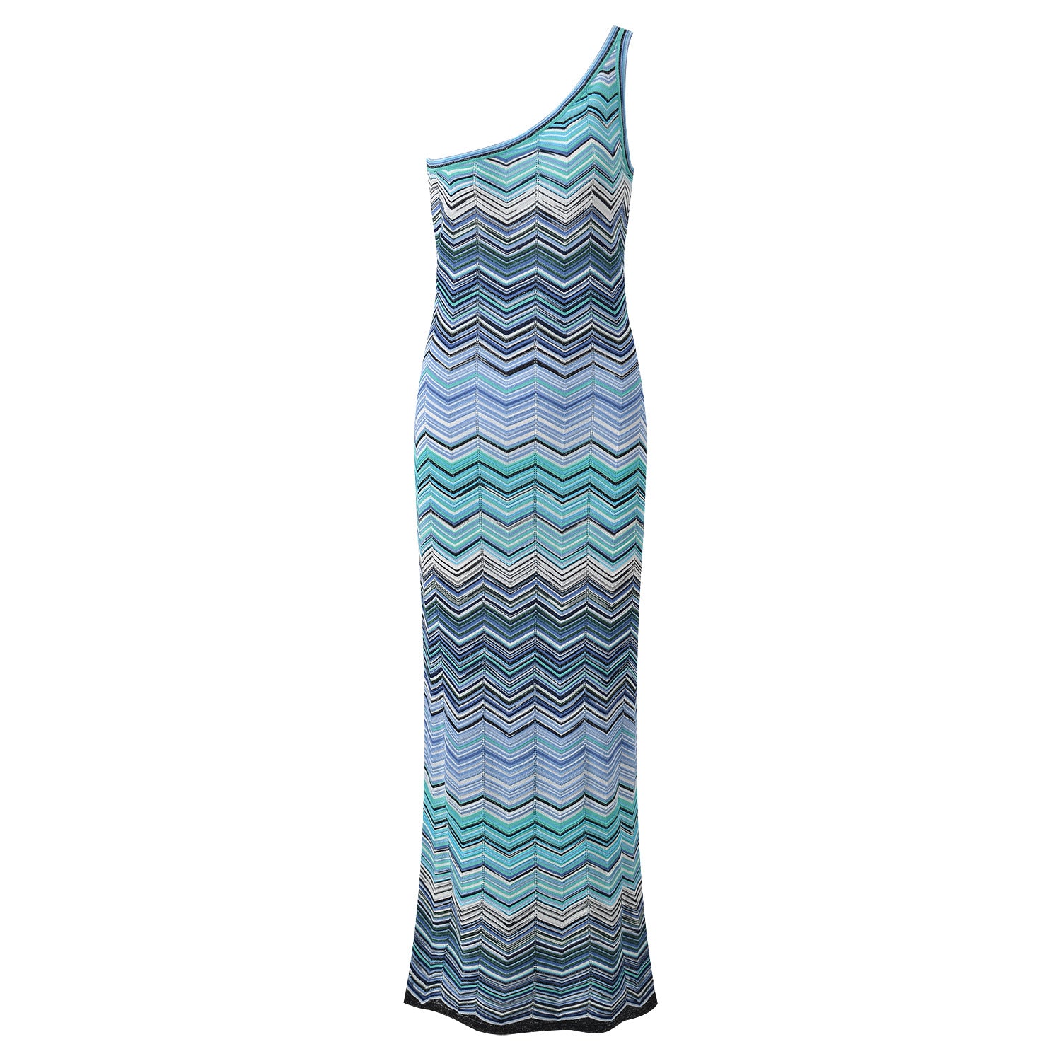 Robe longue à bretelle unique