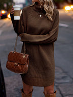 Cutout High-Neck Knit Dress — product image 20