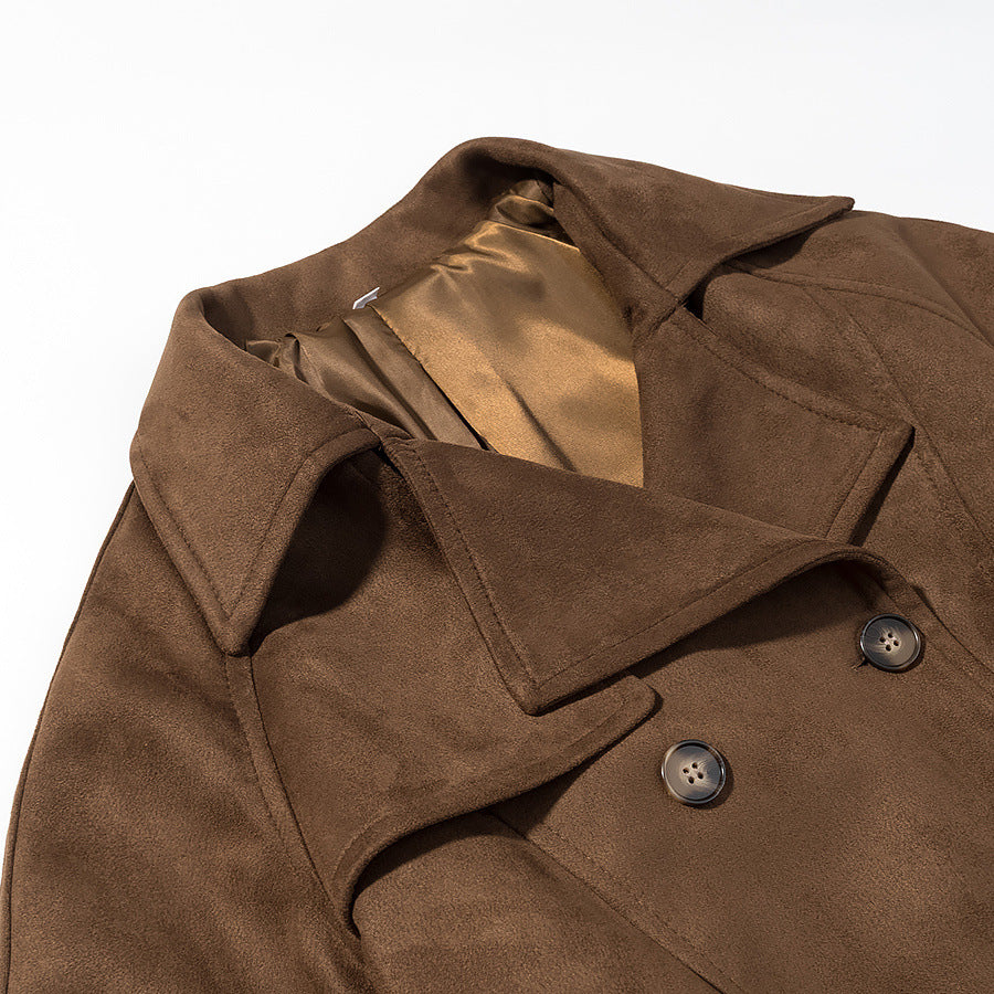 Veste courte élégante à lacets et taille cintrée pour le trajet quotidien