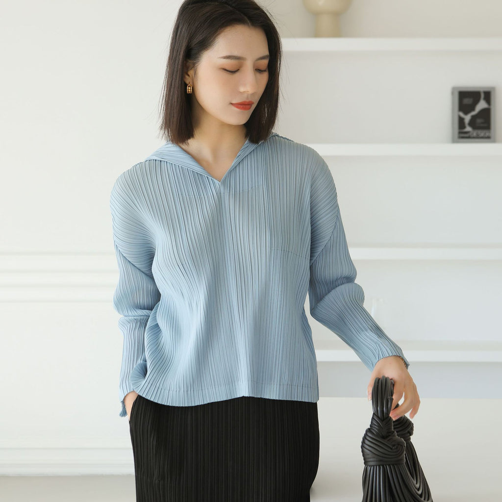 Sudadera casual plisada de alta gama con capucha