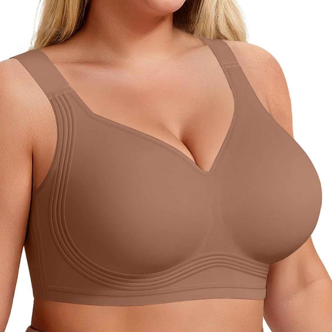 Wire-Free Full-Coverage Push-Up Bra