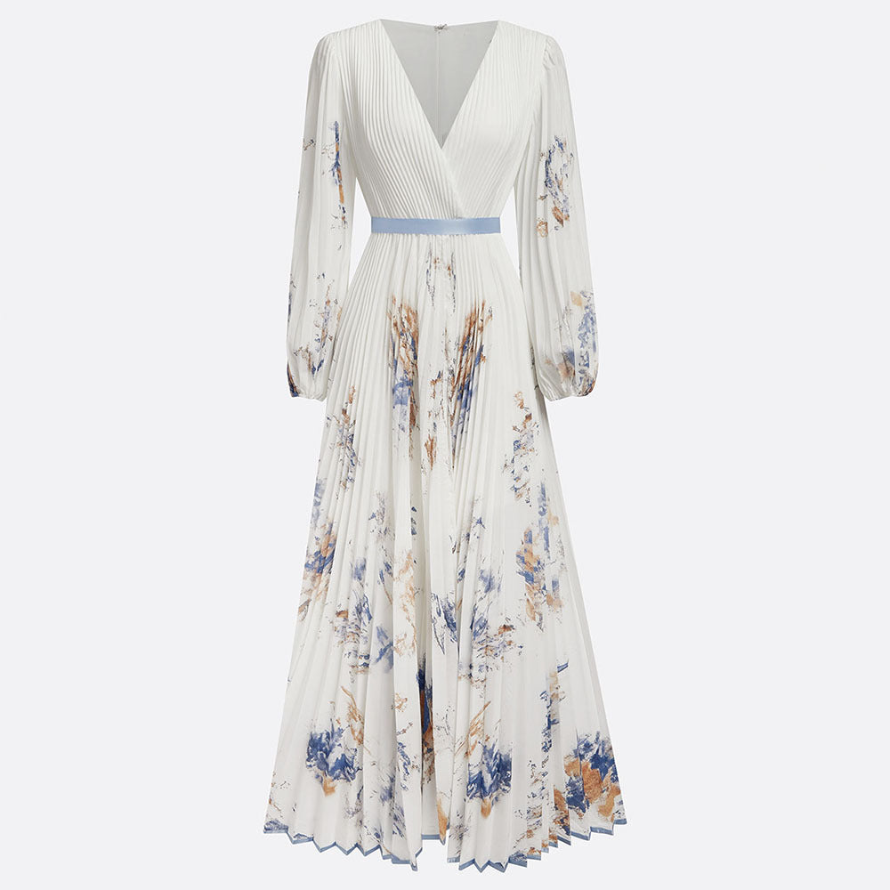 Floral V-Neck Maxi Dress