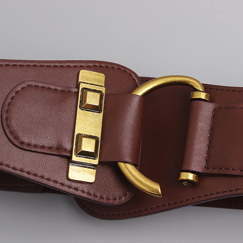 Wide Gold-Buckle Waist Belt product image 22
