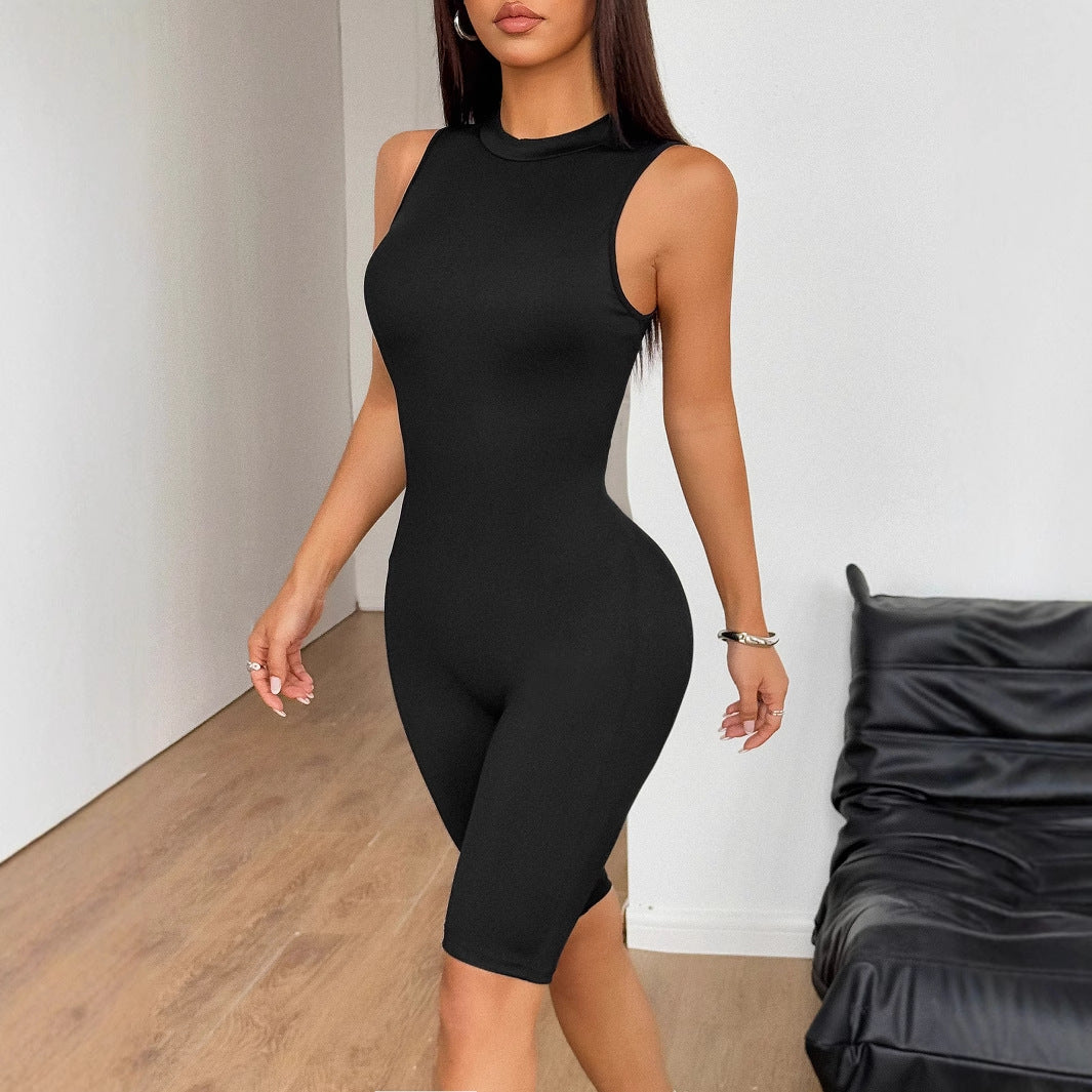 Stretch Sport Romper Shorts