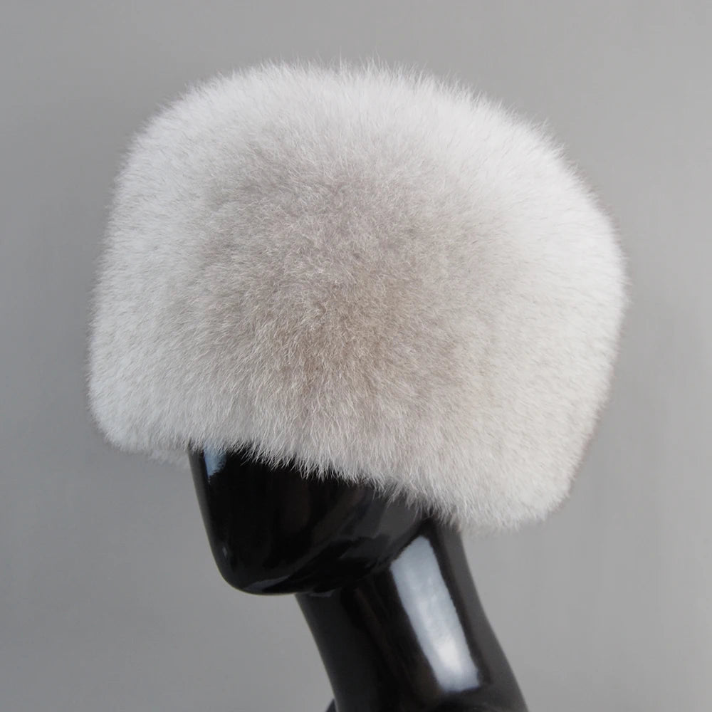 Genuine Fox-Fur Bomber Hat