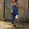 Distressed Denim Overalls