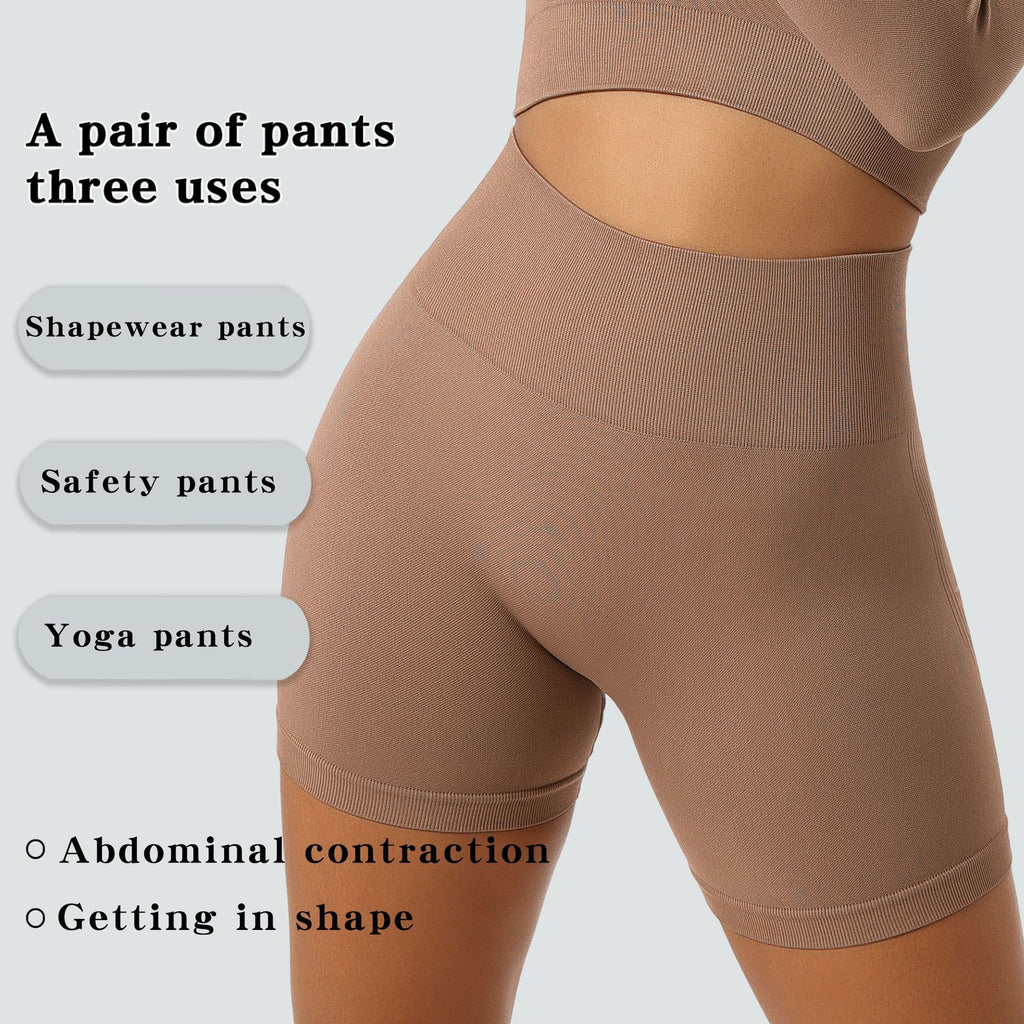 Pantalones de mujer push-up, cintura alta, control de abdomen, faja moldeadora, pantalones de seguridad finos