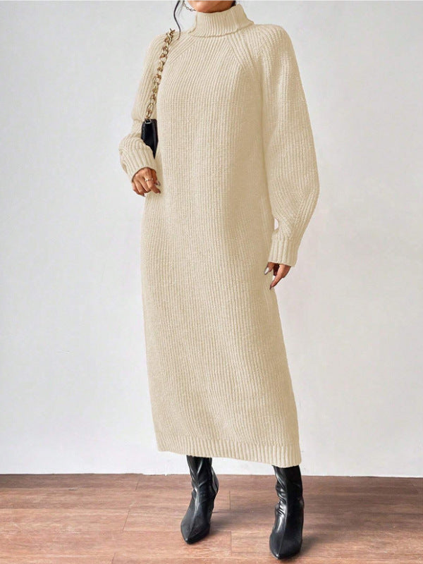 High-Neck Knit Maxi Dress — product image 2