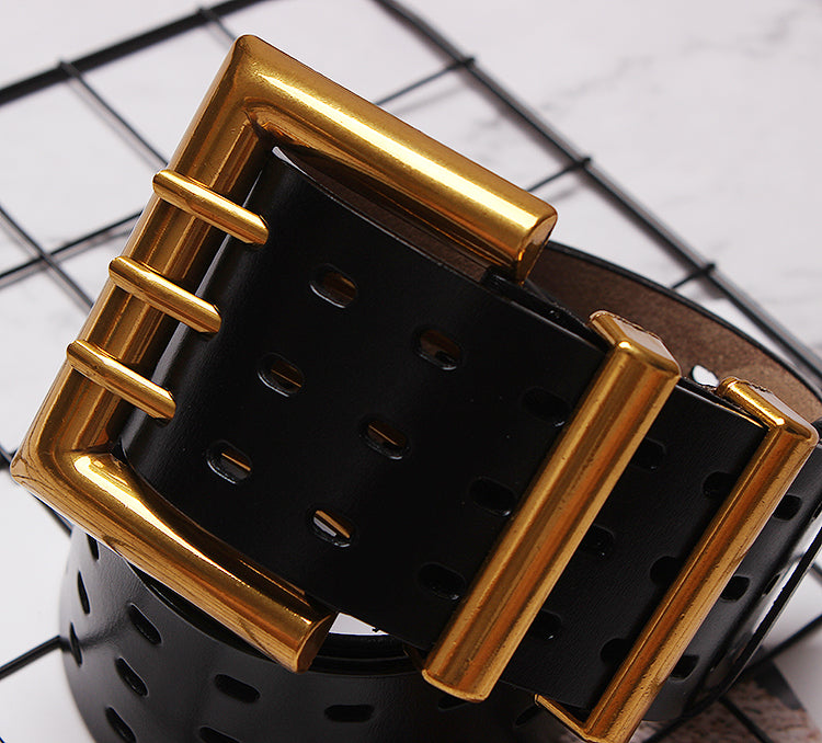 Vintage Double-Buckle Wide Belt product image 8