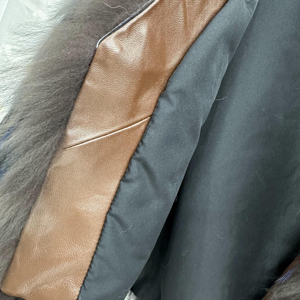Striped Raccoon-Fur Short Coat product image 11