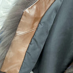 Striped Raccoon-Fur Short Coat product image 11