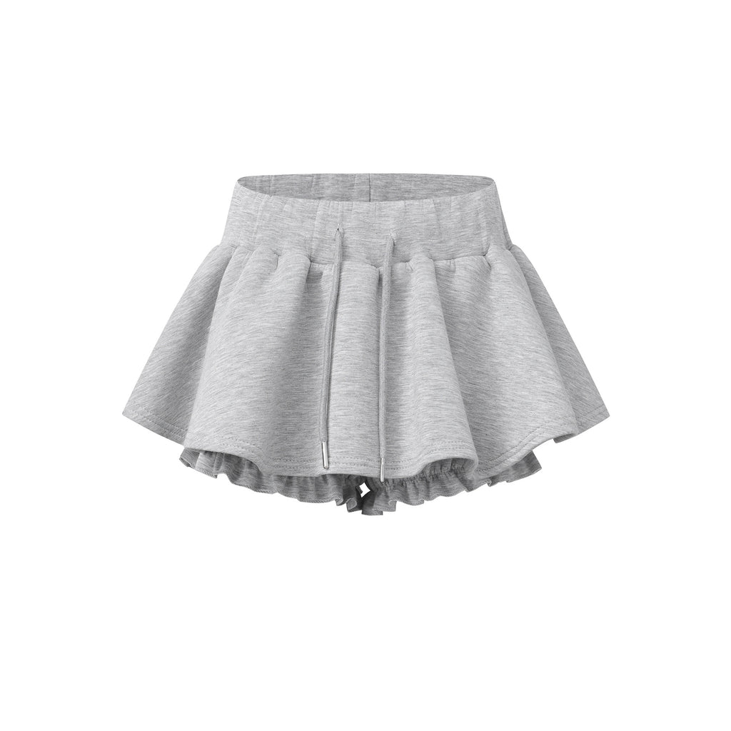 Mini-jupe courte patchwork avec doublure intérieure, jupe patchée
