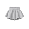 Mini-jupe courte patchwork avec doublure intérieure, jupe patchée