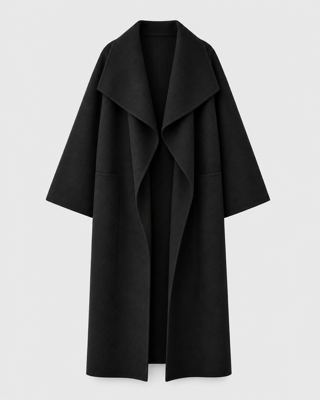 Side-Slit Wool Greatcoat