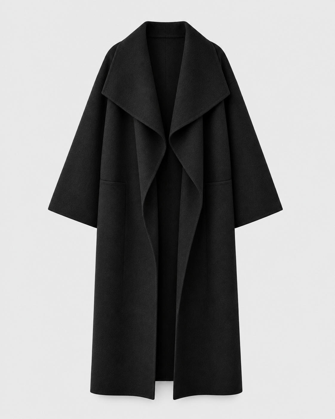 Side-Slit Wool Greatcoat