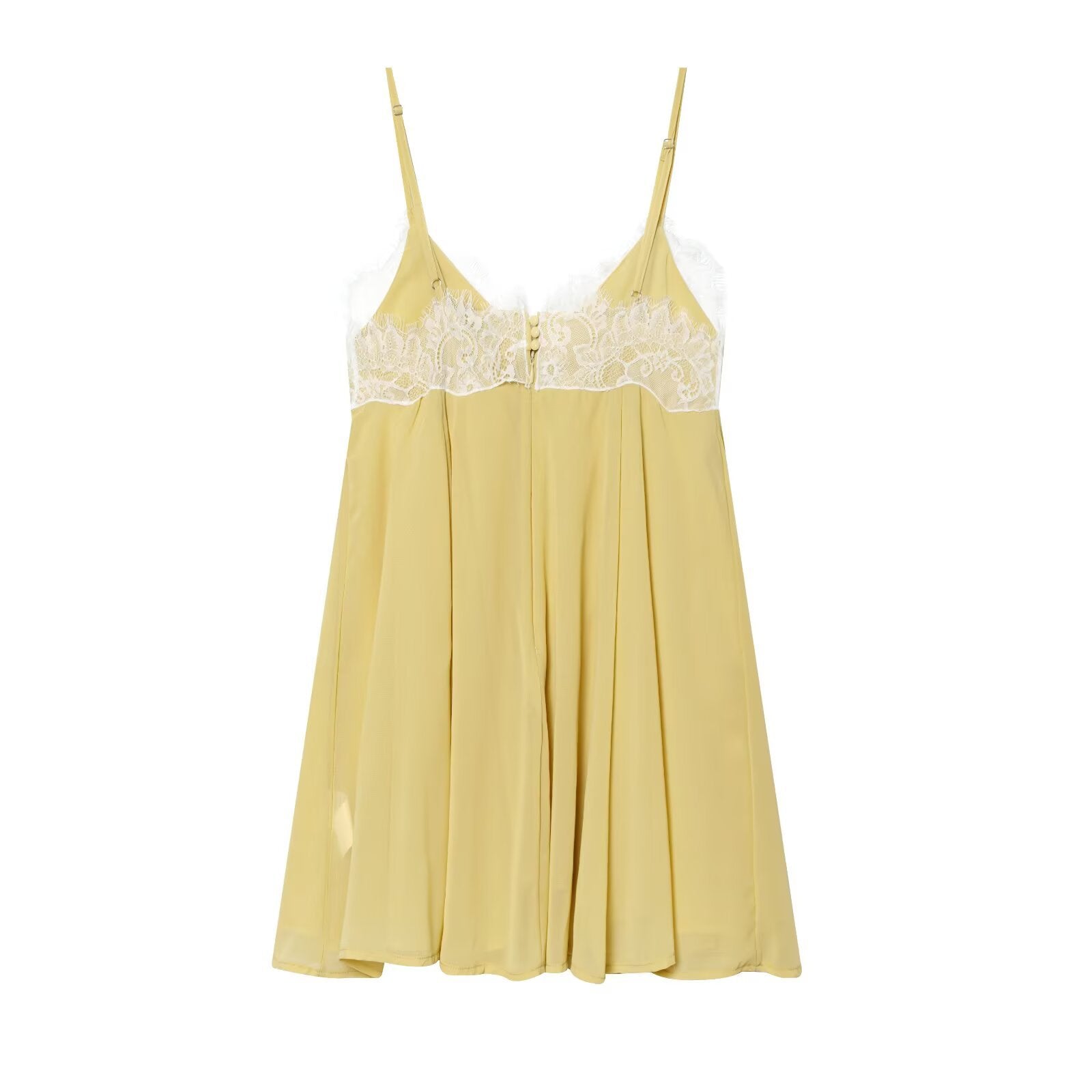 Lace-Trim Bodycon Mini Dress