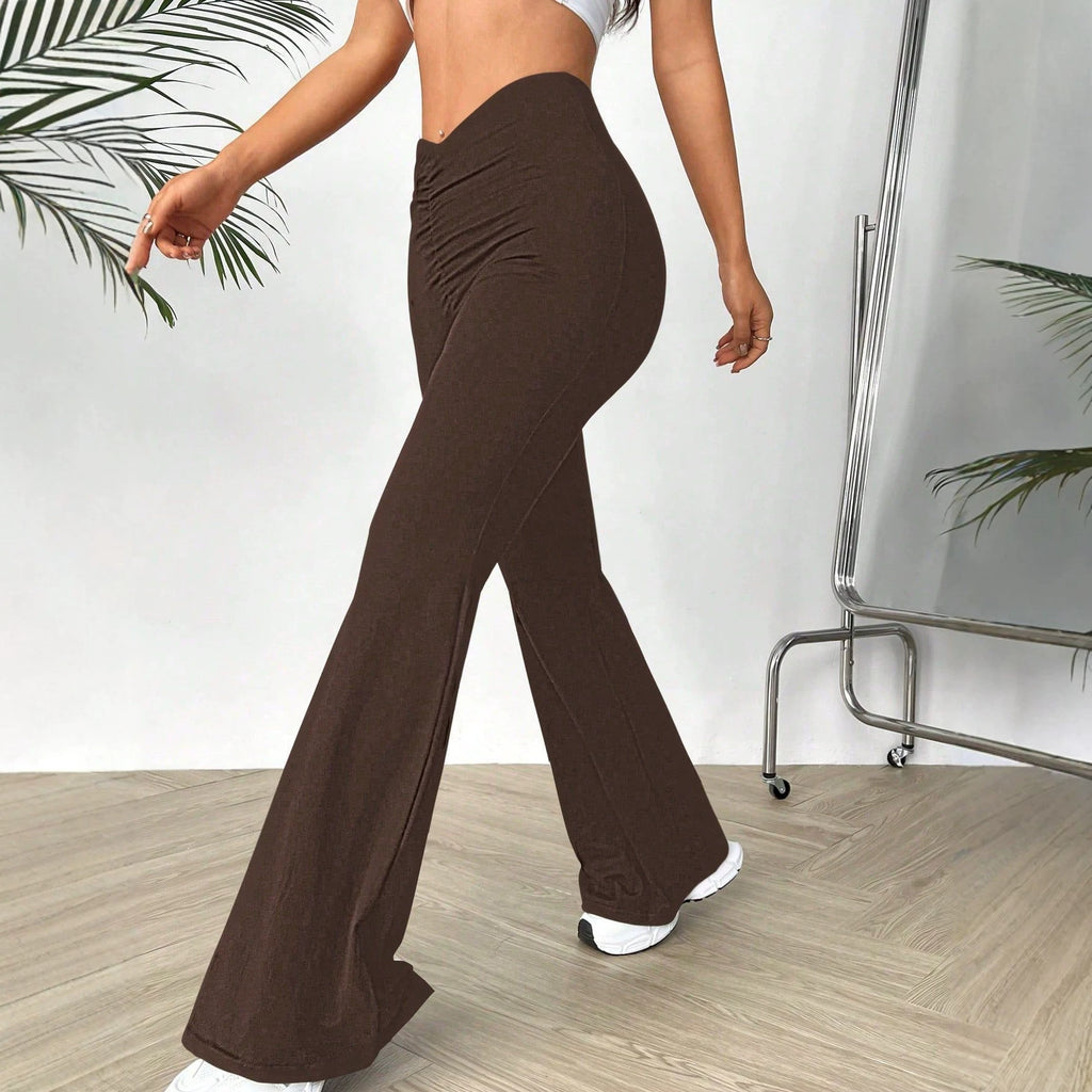 V-Waist Stretch Trousers - view 2