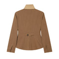 Linen-Blend Tailored Blazer