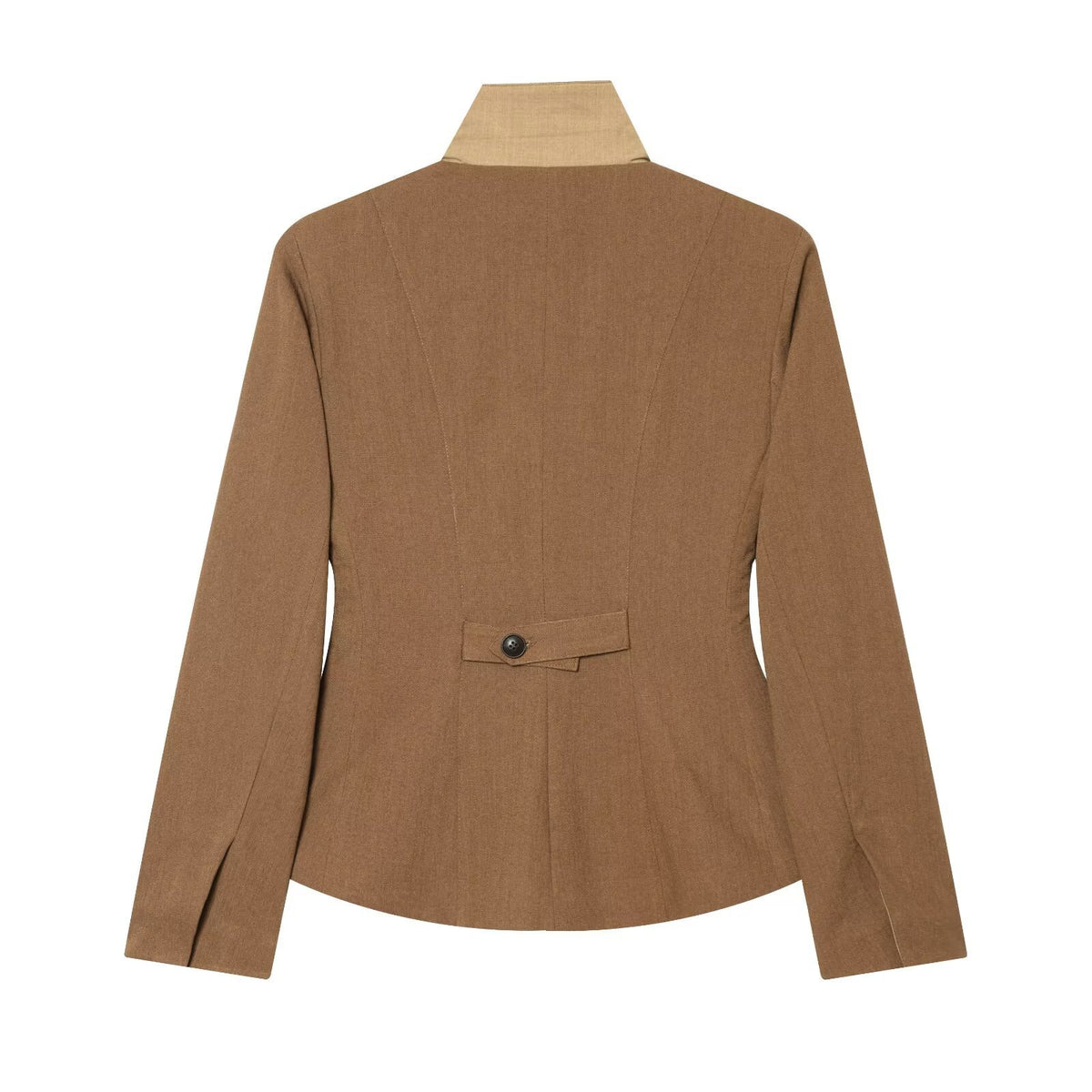 Linen-Blend Tailored Blazer