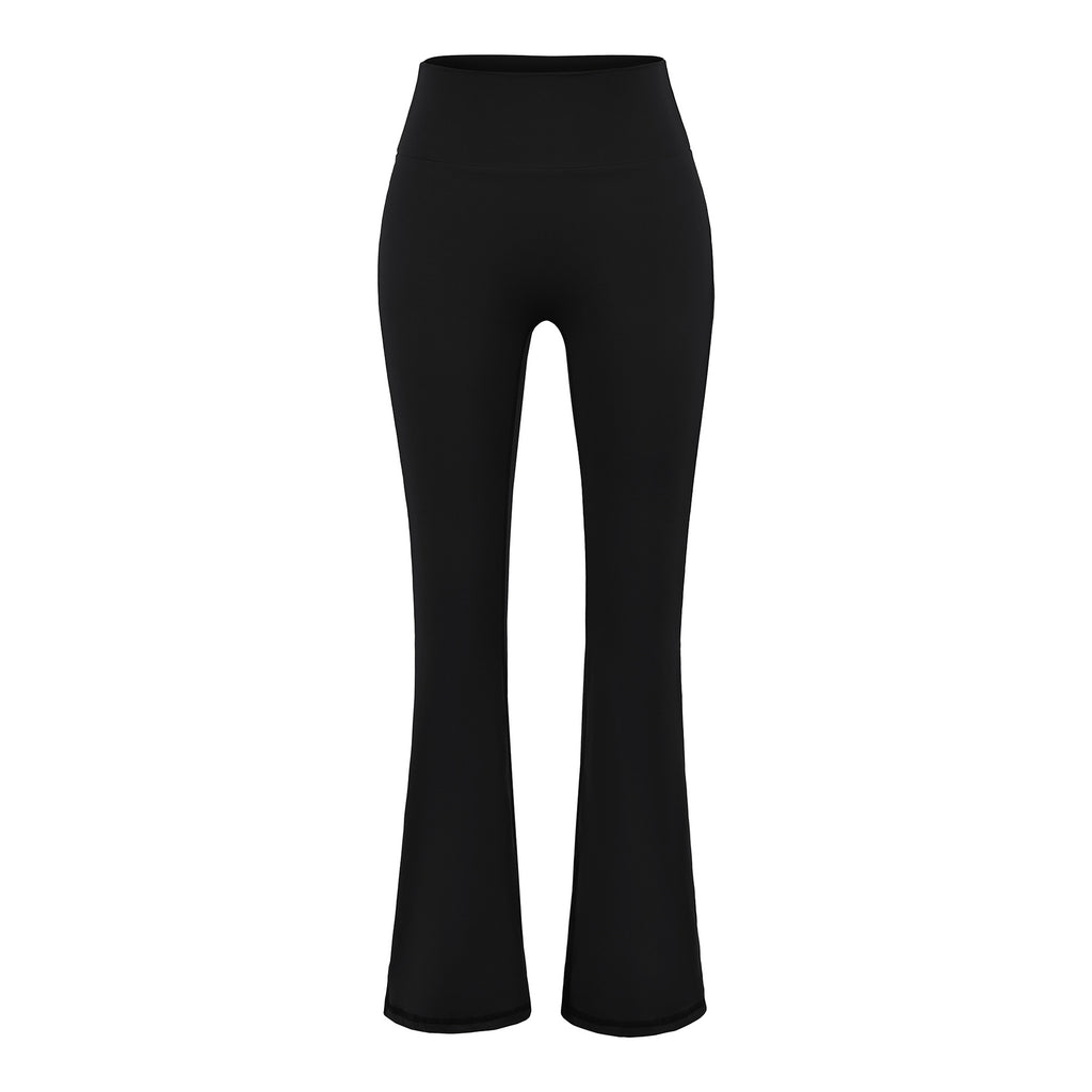 Pantalon évasé gainant pour femme, taille haute léger et respirant pour le yoga