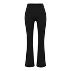 Pantalon évasé gainant pour femme, taille haute léger et respirant pour le yoga