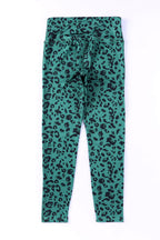 Green Leopard-Print Active Leggings - view 3