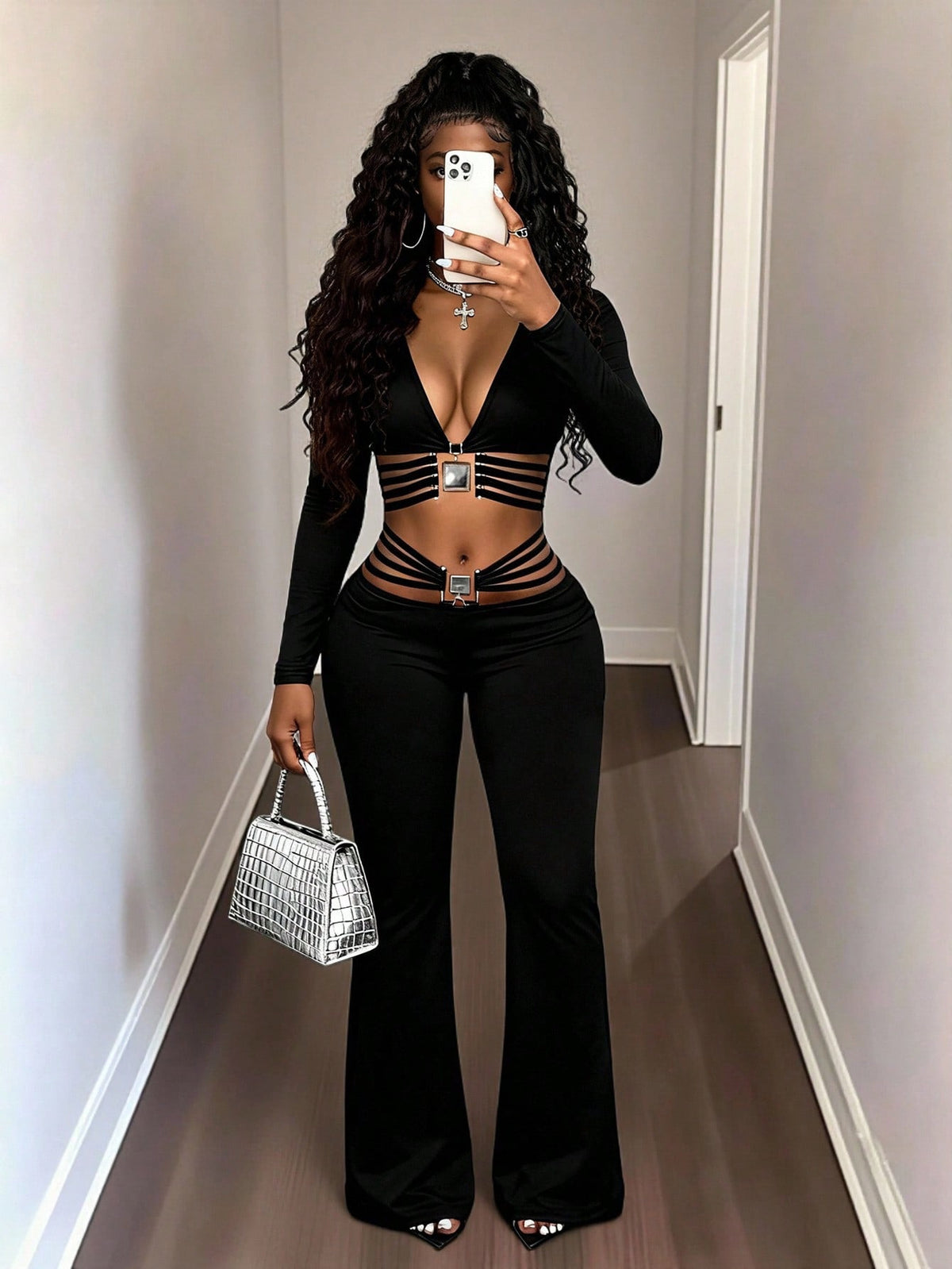 Tailored Cutout Trousers