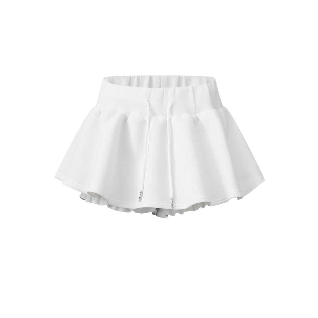 Mini-jupe courte patchwork avec doublure intérieure, jupe patchée