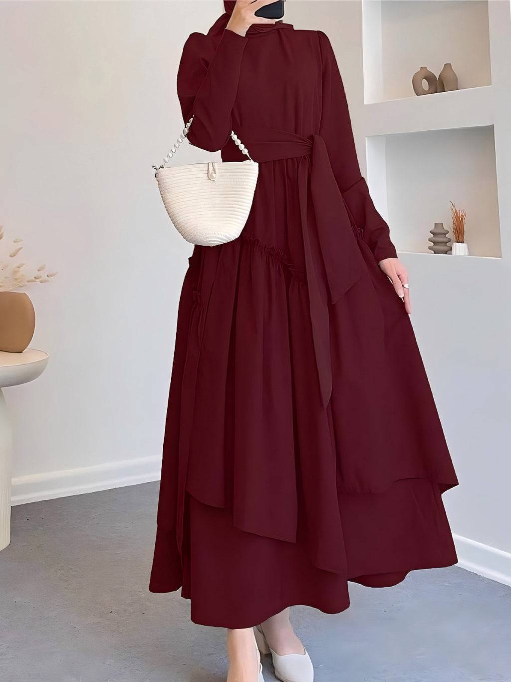 High-Waist Flowing Maxi Dress — product image 3