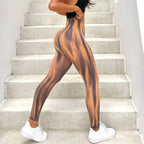 Aurora-Dyed Seamless Yoga Leggings - view 6