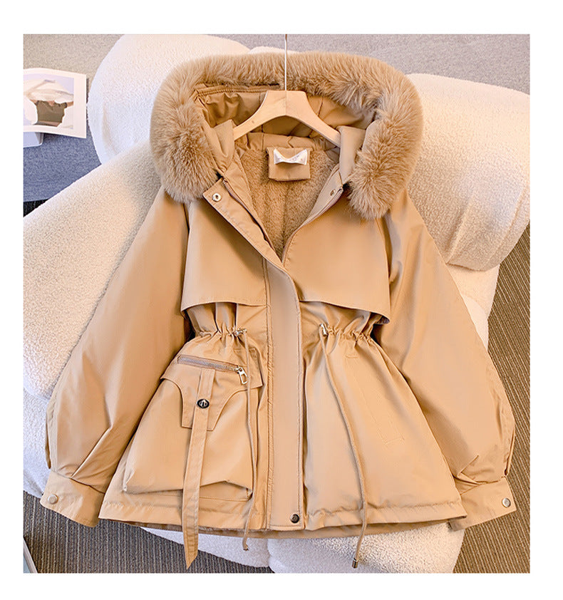 Faux-Fur Trim Hooded Puffer Jacket product image 1