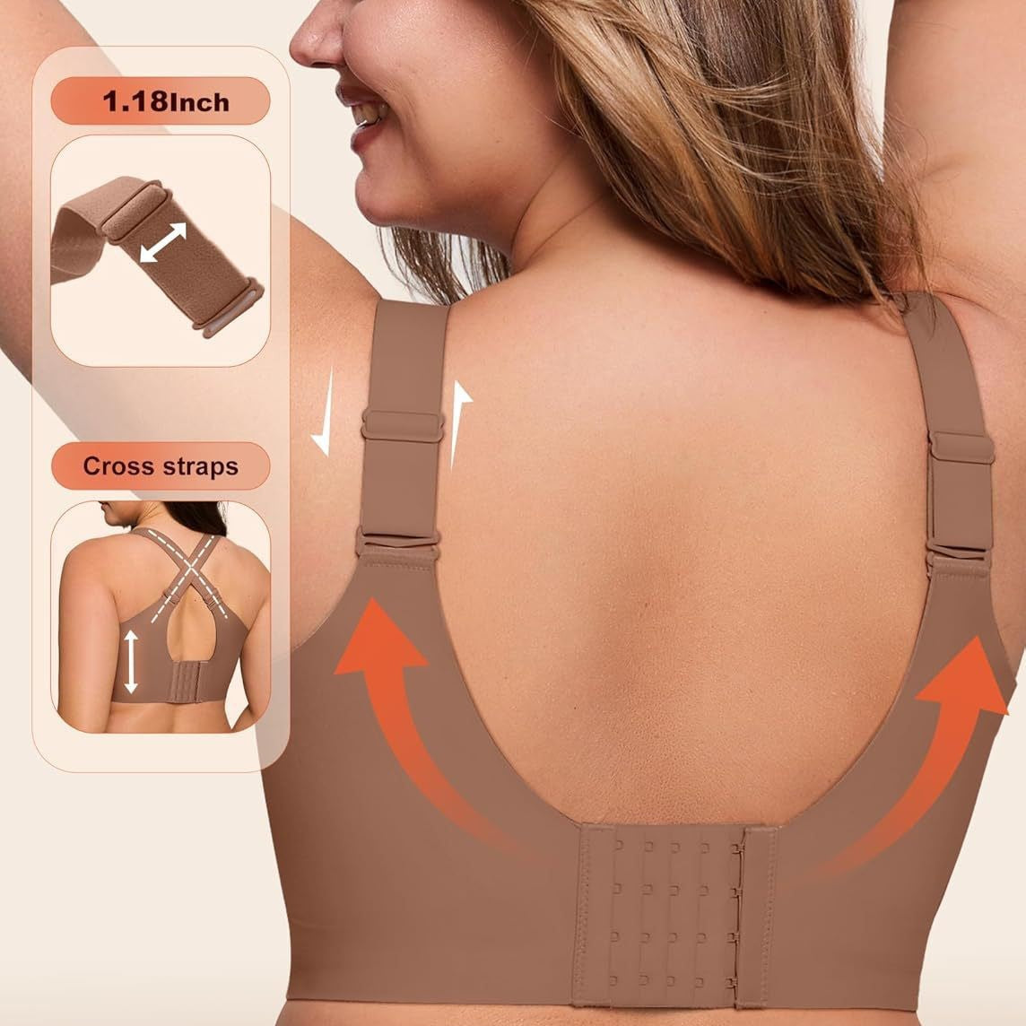Wire-Free Full-Coverage Push-Up Bra