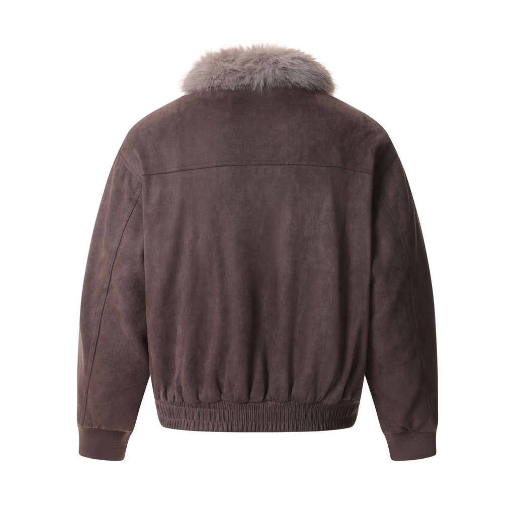 Faux-Suede Shearling Jacket