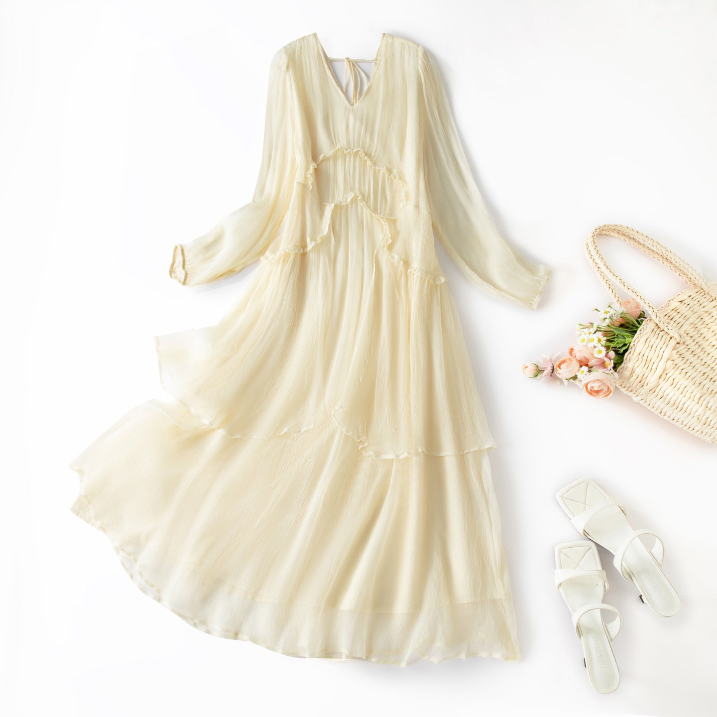 Mulberry Silk Beach Maxi Dress