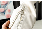 Oversized Genuine Leather Biker Jacket product image 11