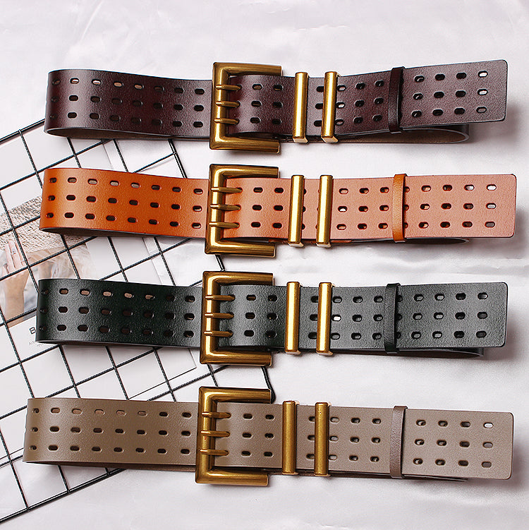 Vintage Double-Buckle Wide Belt product image 2