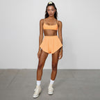 Mini-short de sport d'été, nouveau, pour femme, effet liftant, fin, coupe large, hipster