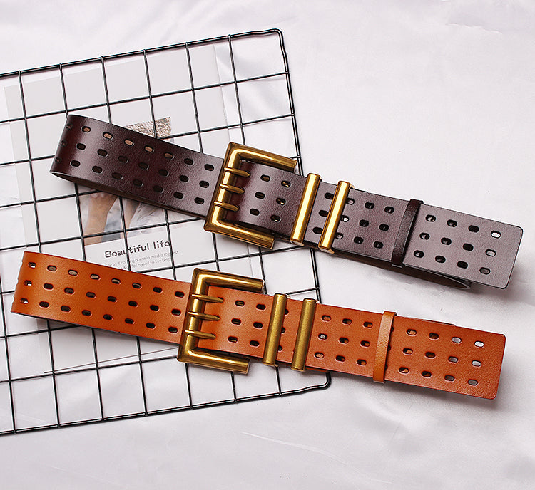 Vintage Double-Buckle Wide Belt product image 3