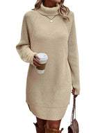 Cutout High-Neck Knit Dress — product image 1