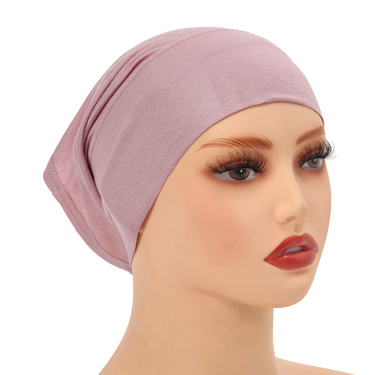 Casquette unie en soie et coton avec doublure, chapeau simple à large bord pour femme