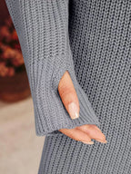 Cutout High-Neck Knit Dress — product image 12