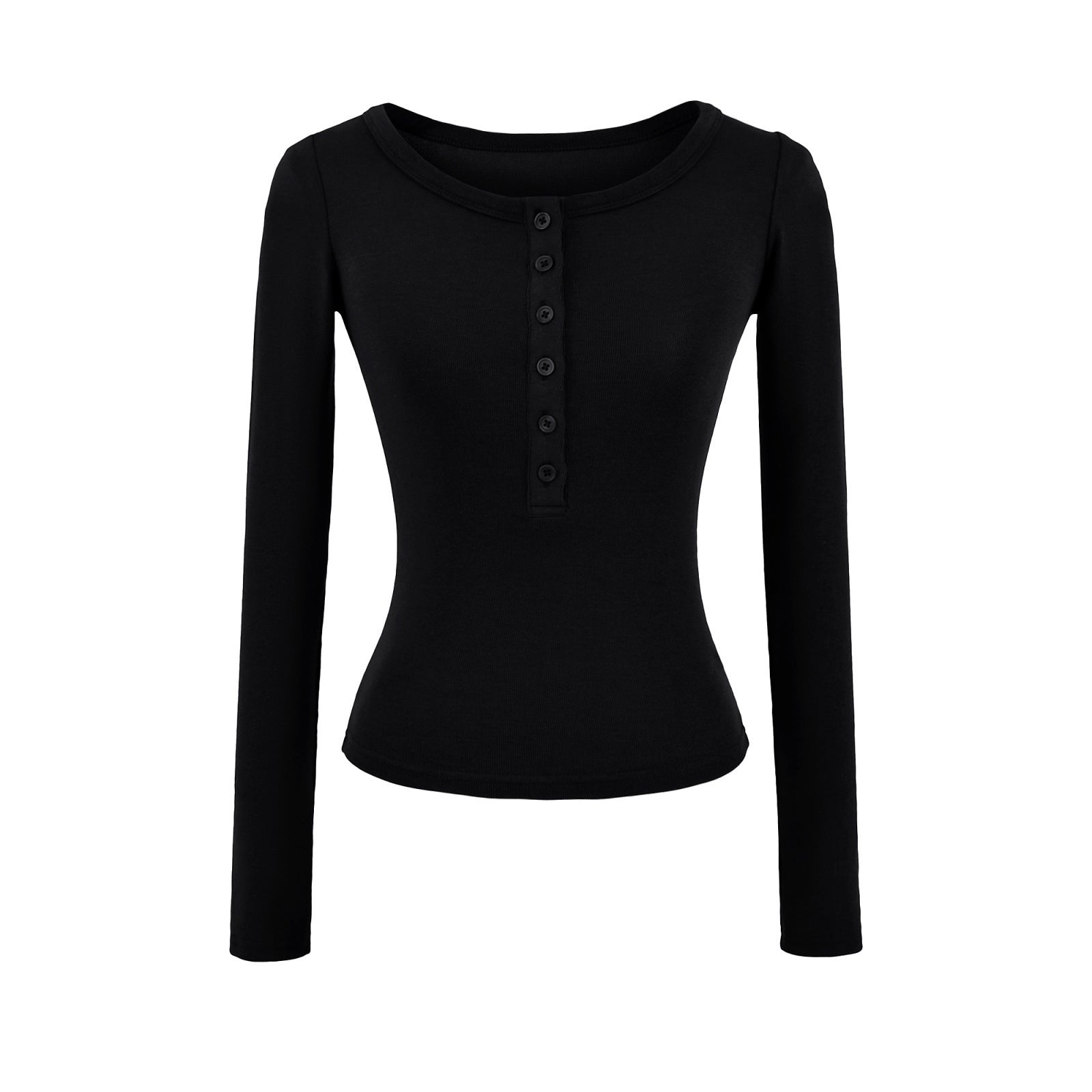 Haut à manches longues en tricot doux et confortable à porter en superposition