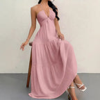 Strapless Tie-Back Beach Dress