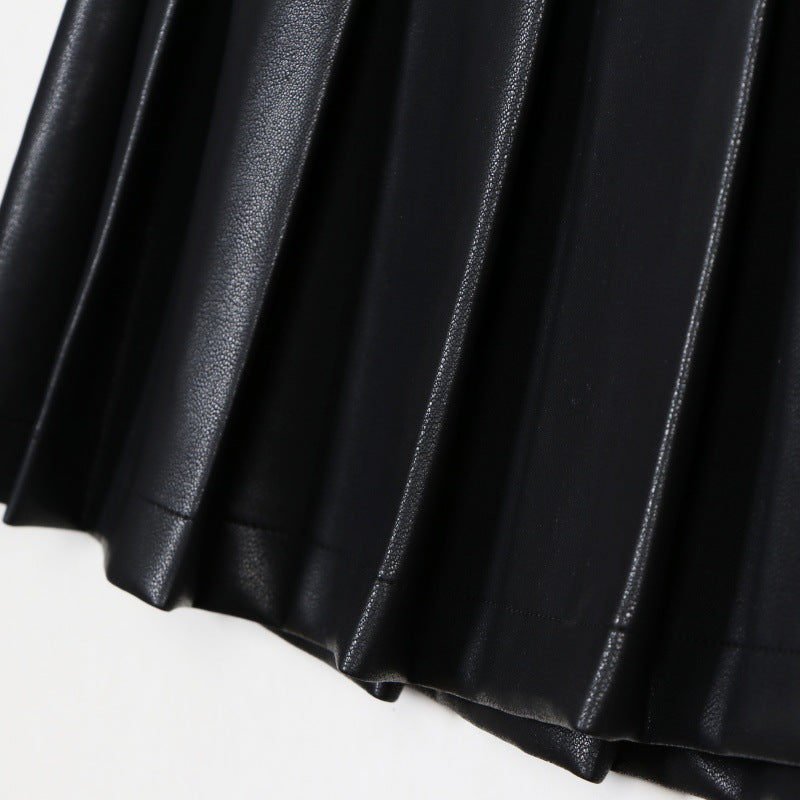 Vestido sin mangas de cuello medio a alto