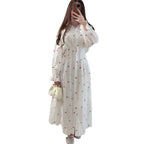 Floral Lapel Midi Dress