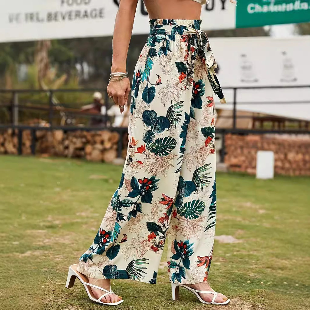 Pantalon ample à lacets